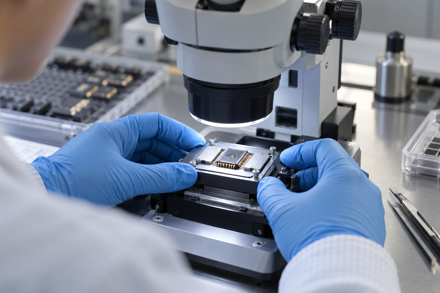 Microscope-based semiconductor inspection